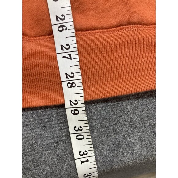 Eddie Bauer Hoodie Men’s Size Large Orange Long Sleeve Pullover - Picture 8 of 11